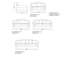 Md work Divano Divano portovecchio vari rivestimenti piuma a PREZZO OUTLET scontato del 52%- Divani