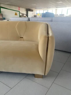 Md work Divano Divano pronta consegna luxury acciaio velluto in Offerta Outlet- Divani