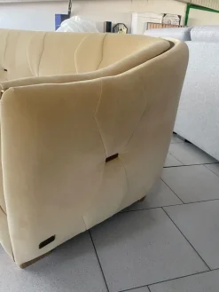 Md work Divano Divano pronta consegna luxury acciaio velluto in Offerta Outlet- Divani