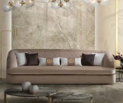 Divano Divano velluto acciaio  in Tessuto a prezzo scontato Divani