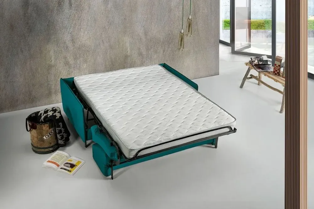 Divano Divano-letto mod.kuck rivestito in tessuto in promo-sconto del 50% a PREZZO OUTLET scontato del 50%^Excò Hot