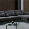 Excò Divano Divano modello douglas con chaise-longue rivestito in tessuto in promo-sconto del 50% PREZZI OUTLET sconto 50%- Divani