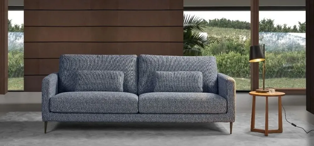 Excò Divano Divano modello douglas con chaise-longue rivestito in tessuto in promo-sconto del 50% PREZZI OUTLET sconto 50%- Divani