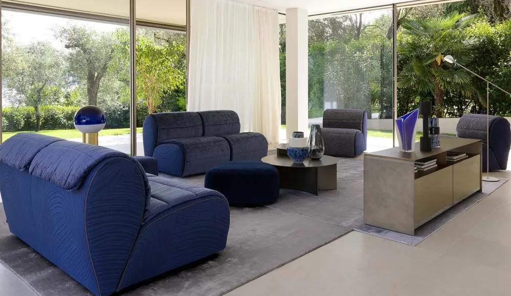 Flou Divano Flora in Tessuto a prezzo scontato- Divani