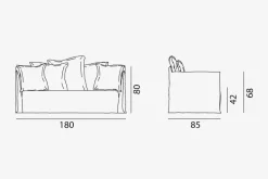 Discount Divano Ghost 10 di , 2 posti. Prezzo speciale. Comfort assicurato. Divani