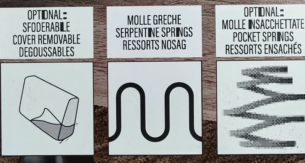 Collezione esclusiva Divano Giulia di in stile moderno a prezzo Outlet- Divani