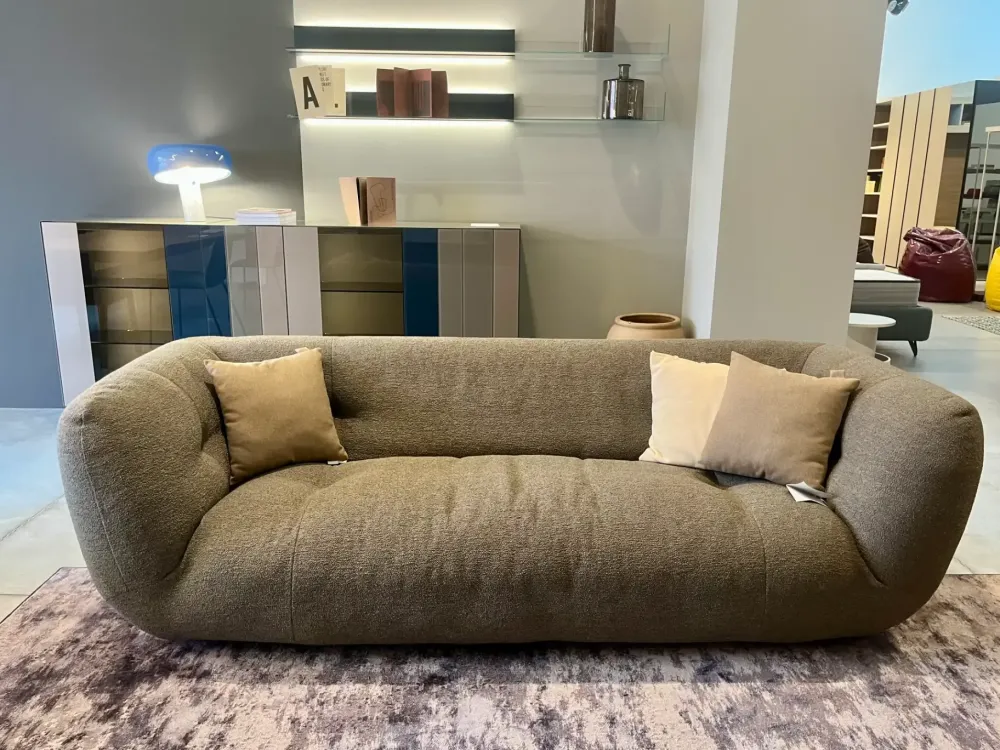 Divano Happening tessuto in poliuretano in Offerta Outlet^Lago Discount