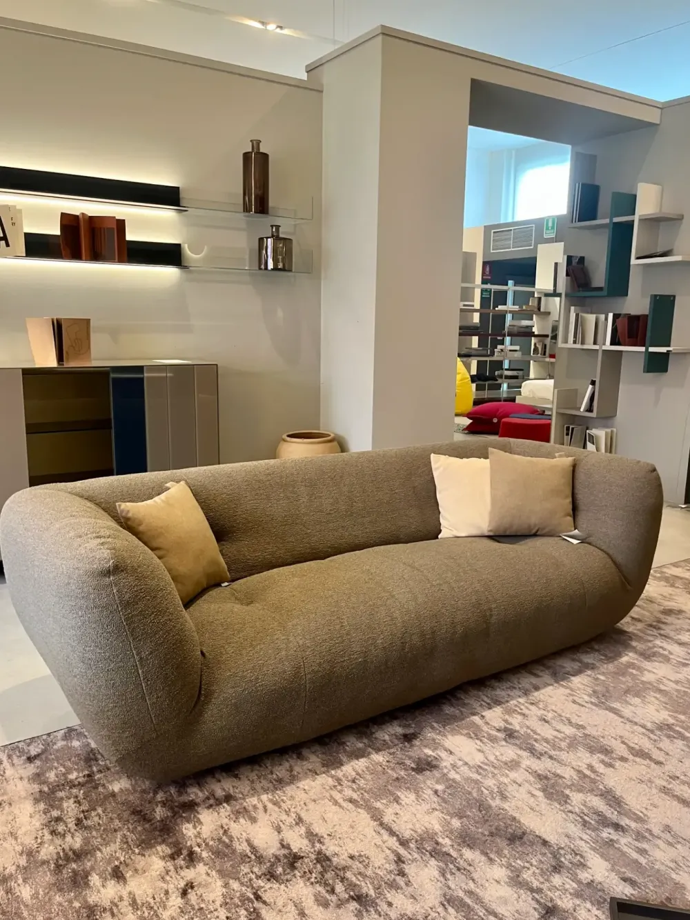 Divano Happening tessuto in poliuretano in Offerta Outlet^Lago Discount