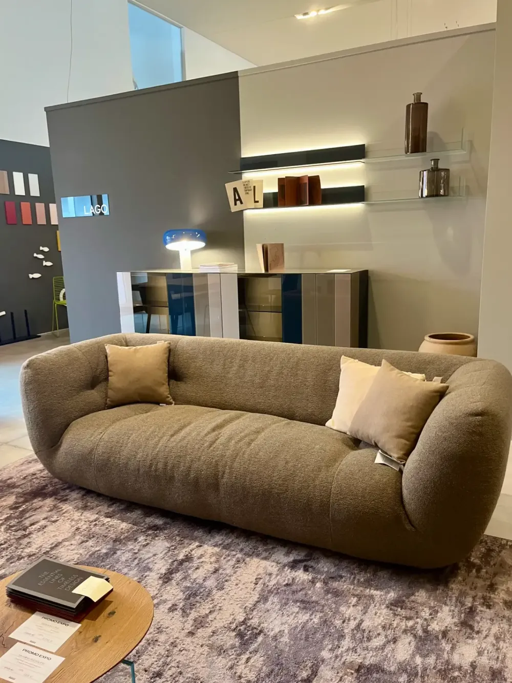 Divano Happening tessuto in poliuretano in Offerta Outlet^Lago Discount