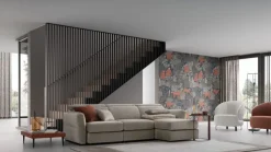 Collezione esclusiva Divano Hill double con penisola Mottes Selection in Tessuto a 2600€- Divani