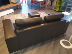 Divano in Pelle Manhattan salotti^Alberta Discount