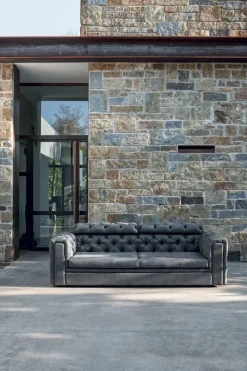 Sale DIVANO IN PELLE NABUK LUSSO Divani