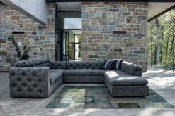 Sale DIVANO IN PELLE NABUK LUSSO Divani