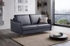 Divano in Pelle stile moderno modello Slim scontato - 50%^Tancredi New