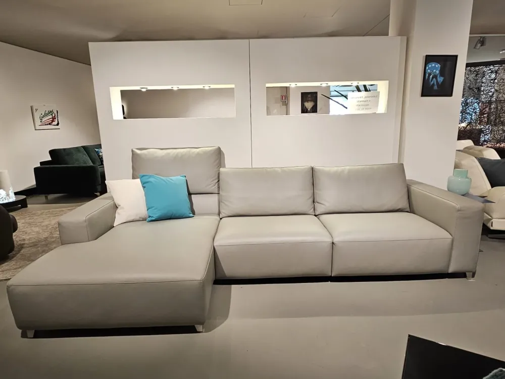Divanidea Divano in Pelle stile moderno modello Horizon scontato - 32%- Divani