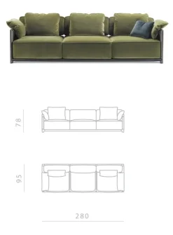 Divano in Tessuto Mod. portofino^Md work Clearance