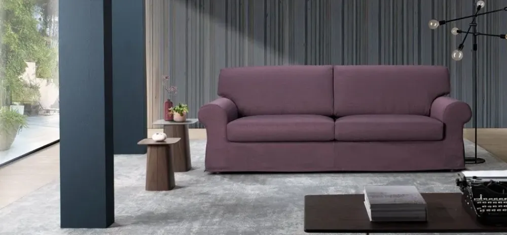 Outlet Divano in Tessuto stile classico modello Divano mod.stone rivestito in tessuto in promo-sconto del 50% scontato - 50% Divani