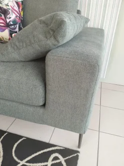 Biba Salotti Divano in Tessuto stile design modello Tangram silver scontato - 42%- Divani