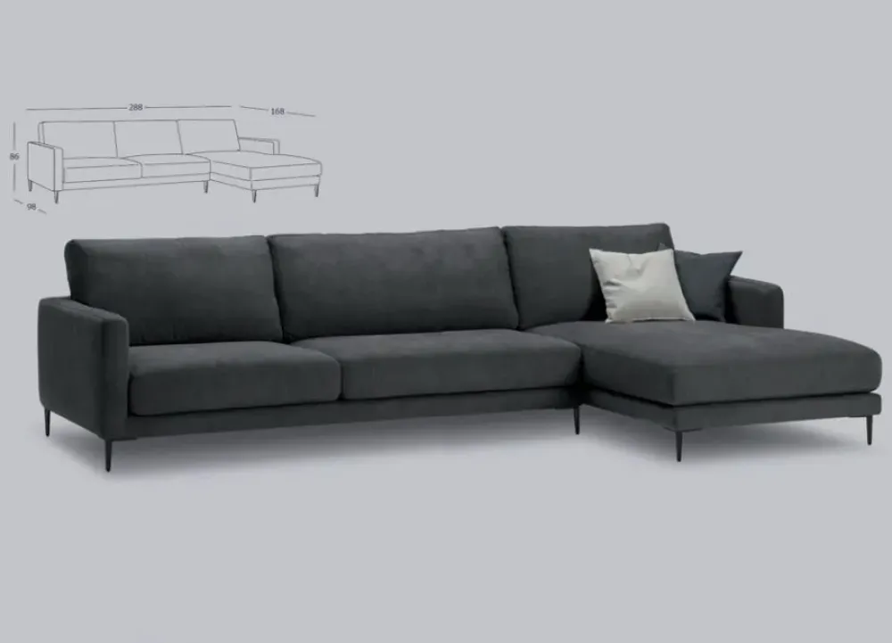 Excò Divano in Tessuto stile moderno modello Dry scontato - 30%- Divani