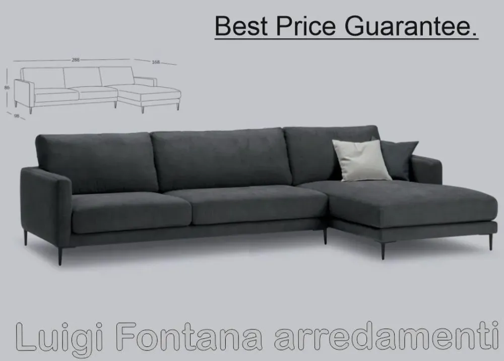 Excò Divano in Tessuto stile moderno modello Dry scontato - 30%- Divani