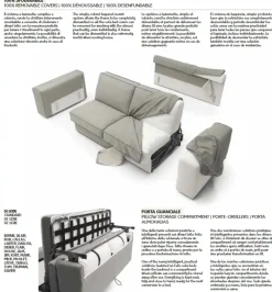 Felis Divano in Tessuto stile moderno modello Truman scontato - 60%- Divani Letto|Divani