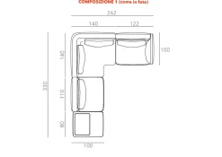 Best Divano in Tessuto stile moderno modello Kant scontato - 41% Divani