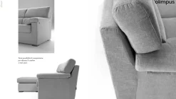 Divano in Tessuto stile moderno modello Olimpus 3 posti scontato - 46%^Collezione esclusiva