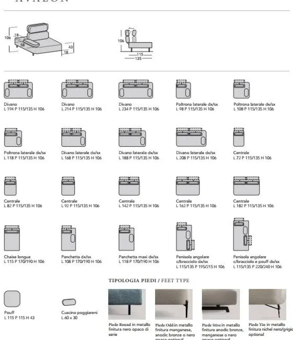 Divano in Tessuto stile moderno modello Avalon scontato - 35%^Samoa Discount