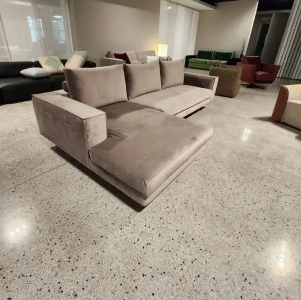 New Divano in Tessuto stile moderno modello Divano pronta consegna velluto luxury scontato - 45% Divani