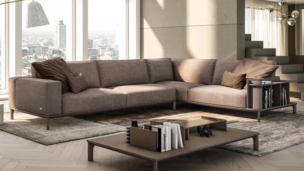 Best Divano Leonard in Tessuto sfoderabile di scontato 30% Divani