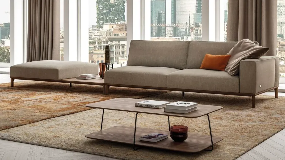 Best Divano Leonard in Tessuto sfoderabile di scontato 30% Divani