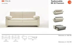 Divano letto in poliuretano, prezzo scontato!^BK salotti Outlet