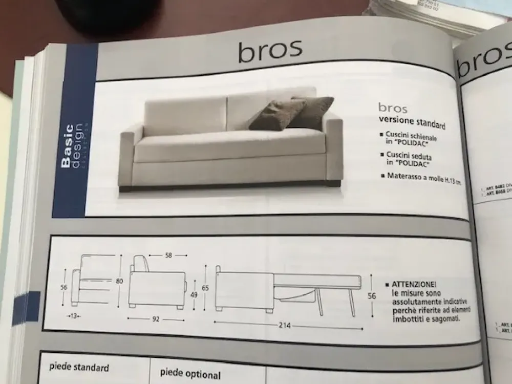 Ventura Divano letto Bros divani: SCONTO ESCLUSIVO- Divani Letto|Divani