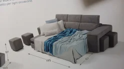 Clearance Divano letto Carlotta 3 posti, offerta Outlet a 1370€. Arreda con stile! Divani Letto|Divani