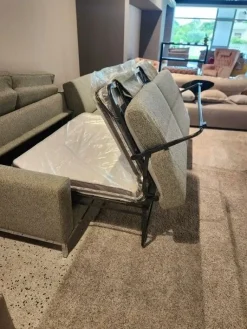 Clearance Divano Letto con penisola Divano letto luxury tessuto firmato alessandro bini di a prezzo scontato Divani