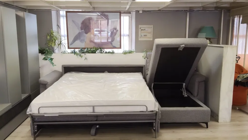 Artigianale Divano Letto con penisola Antony di a prezzo scontato- Divani