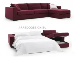 Biba Salotti Divano Letto con penisola modello Dieci * di a prezzi outlet- Divani