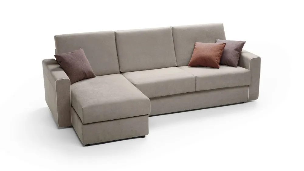 Family Bedding Divano Letto con penisola Brian con penisola in Offerta Outlet a 1712 Euro- Divani