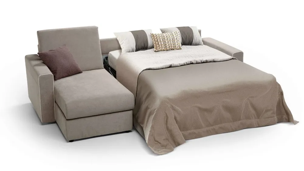 Family Bedding Divano Letto con penisola Brian con penisola in Offerta Outlet a 1712 Euro- Divani