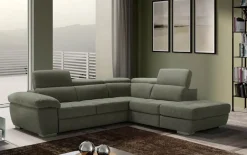 Hot Divano Letto con penisola tessuto modello Alabama di Divani