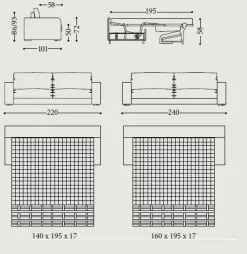 Divano letto Divano letto pelle scamosciata 2 misure : con uno SCONTO ESCLUSIVO del 30%^Md work Discount
