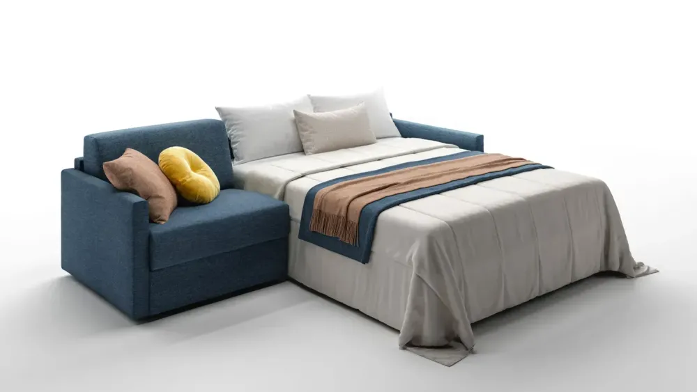 Doimo Salotti Divano letto in stile Design Con seduta fissa a prezzi outlet- Divani Letto|Divani