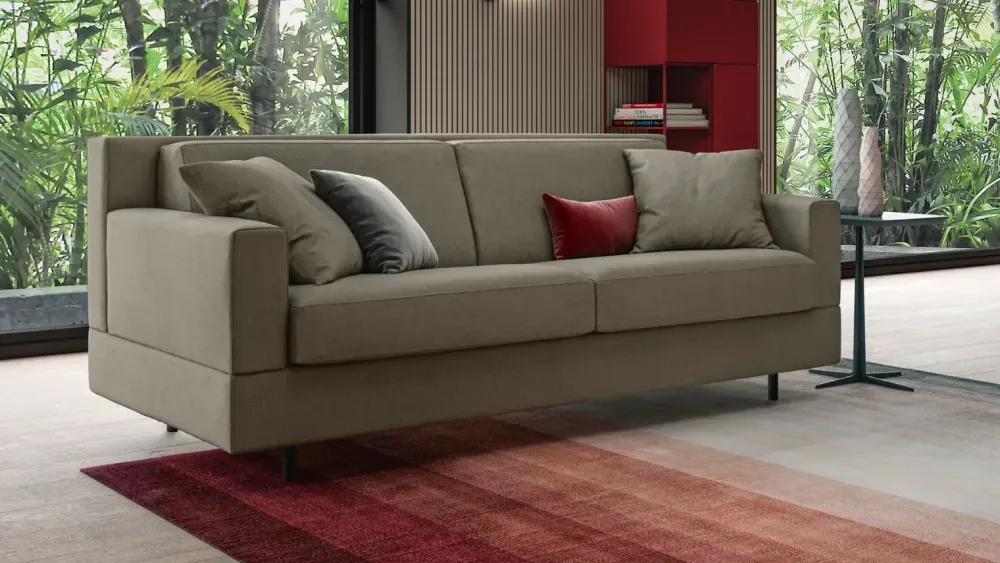 Doimo Salotti Divano letto in stile Design Con contenitore a prezzi outlet- Divani Letto|Divani