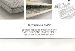Divano letto in tessuto poliuretano. in Offerta Outlet.^BK salotti Discount