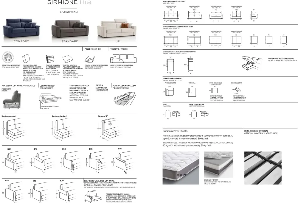 Sale Divano Letto modello Sirmione di in offerta Divani Letto|Divani