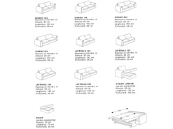 Divano letto Russel a prezzo scontato^Excò Clearance