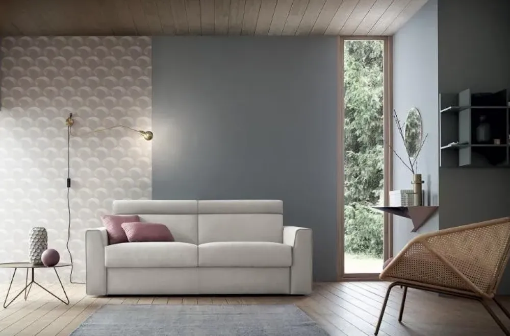 Felis Divano letto tessuto in poliuretano in Offerta Outlet- Divani Letto|Divani