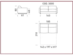 Dienne Salotti Divano letto Tokyo ad un prezzo vantaggioso- Divani Letto|Divani