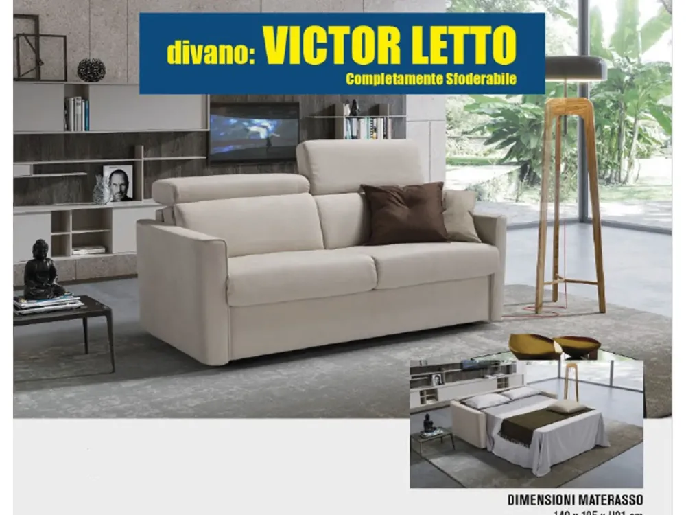 Tancredi Divano letto Victor : con uno SCONTO ESCLUSIVO del 50%- Divani Letto|Divani