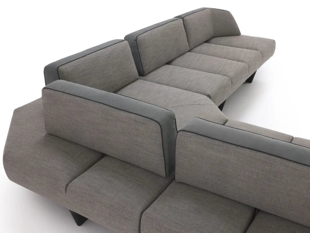 Diotti.com Divano Leyton outlet tessuto in poliuretano a prezzo Outlet- Divani